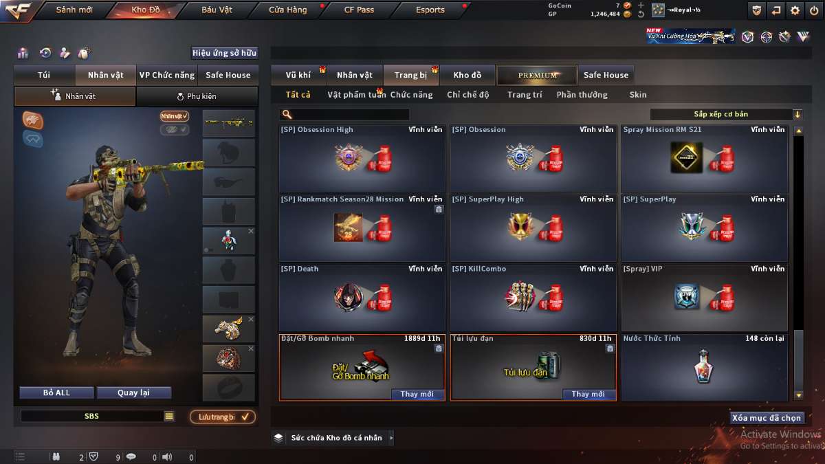 shop acc cf uy tin gia re